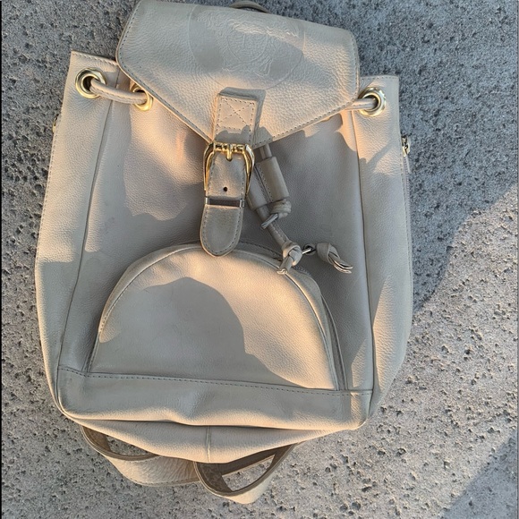 Versace vintage crème color mini backpack - Picture 3 of 14